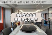 装修污染处理公司,装修污染处理公司有哪些