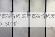 宏宇瓷砖价格,宏宇瓷砖价格表750x1500价