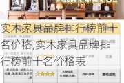 实木家具品牌排行榜前十名价格,实木家具品牌排行榜前十名价格表