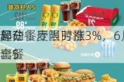 
异动丨麦当劳涨3%，6月25
起在
部分餐厅限时推出5
套餐