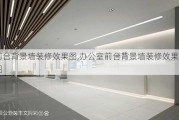 前台背景墙装修效果图,办公室前台背景墙装修效果图