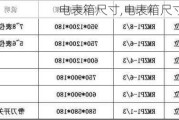 电表箱尺寸,电表箱尺寸一般多大