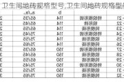 卫生间地砖规格型号,卫生间地砖规格型号大全