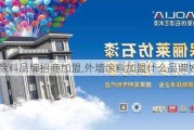 外墙涂料品牌招商加盟,外墙涂料加盟什么品牌好