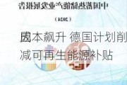 因
成本飙升 德国计划削减可再生能源补贴