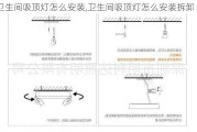 卫生间吸顶灯怎么安装,卫生间吸顶灯怎么安装拆卸