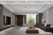 200平别墅装修25万效果,200平别墅装修25万效果图