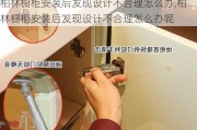 柏林橱柜安装后发现设计不合理怎么办,柏林橱柜安装后发现设计不合理怎么办呢