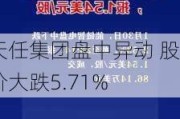 天任集团盘中异动 股价大跌5.71%