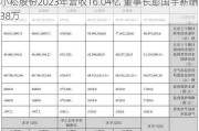 小崧股份2023年营收16.04亿 董事长彭国宇薪酬38万