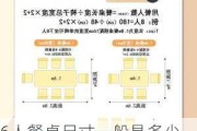 6人餐桌尺寸一般是多少,6人餐桌尺寸一般是多少合适