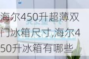 海尔450升超薄双门冰箱尺寸,海尔450升冰箱有哪些