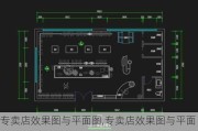 专卖店效果图与平面图,专卖店效果图与平面图的区别