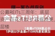 公募REITs三周年：底层资产百花齐放 扩容提质更上层楼