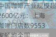 中国咖啡产业规模超2600亿元：上海咖啡门店数9553家领跑全国