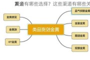 黄金
渠道有哪些选择？这些渠道有哪些关键特
？