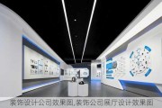 装饰设计公司效果图,装饰公司展厅设计效果图