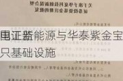 华夏特变电工新能源与华泰紫金宝
物流：中国证监会批准两只基础设施
基金