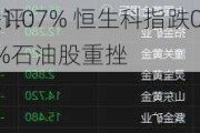 午评：
股
跌1.07% 恒生科指跌0.41%石油股重挫