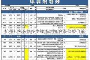 杭州知名装修多少钱,杭州知名装修报价单