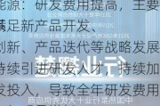 艾罗能源：研发费用提高，主要原因系
为了满足新产品开发、技术创新、产品迭代等战略发展需要持续引进研发人才，持续加大研发投入，导致全年研发费用较上一年明显增长