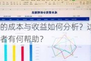 的成本与收益如何分析？这些分析对
者有何帮助？