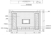 电视墙立面图手绘,电视墙立面图手绘图片
