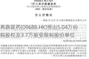 再鼎医药(09688.HK)授出5.04万份购股权及3.7万股受限制股份单位