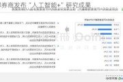 头部券商发布“人工智能+”研究成果