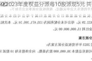 开心文化2023年度权益分派每10股派现5元 共计派发
红利1500万