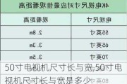 50寸电视机尺寸长与宽,50寸电视机尺寸长与宽是多少