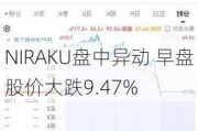 NIRAKU盘中异动 早盘股价大跌9.47%