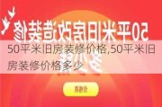 50平米旧房装修价格,50平米旧房装修价格多少