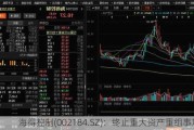 海得控制(002184.SZ)：终止重大资产重组事项