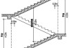 梯段净高为自踏步前缘线,梯段净高不应小于2.2米