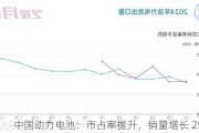 中国动力电池：市占率提升，销量增长 25.3%