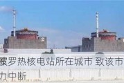 乌军
扎波罗热核电站所在城市 致该市电力中断