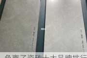 负离子瓷砖十大品牌排行榜,负离子瓷砖十大品牌排行榜最新