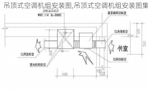 吊顶式空调机组安装图,吊顶式空调机组安装图集