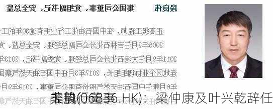 天韵
控股(06836.HK)：梁仲康及叶兴乾辞任
非执行董事