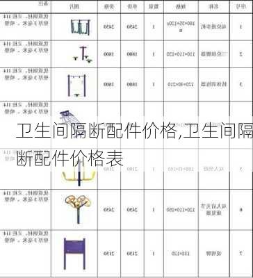 卫生间隔断配件价格,卫生间隔断配件价格表