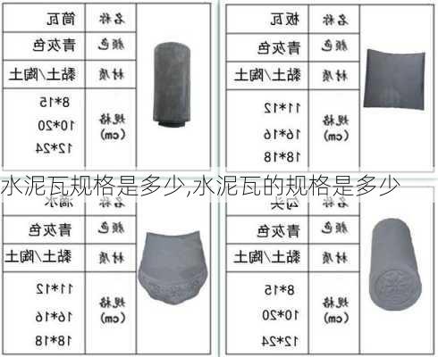 水泥瓦规格是多少,水泥瓦的规格是多少