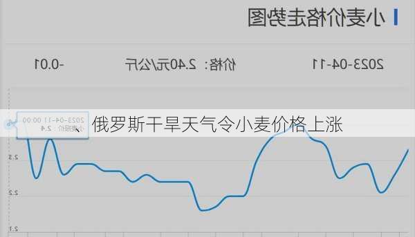 
、俄罗斯干旱天气令小麦价格上涨