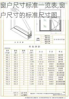 窗户尺寸标准一览表,窗户尺寸的标准尺寸图