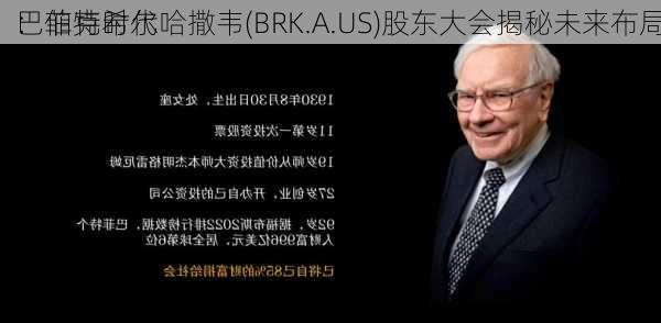 巴菲特时代
：伯克希尔哈撒韦(BRK.A.US)股东大会揭秘未来布局