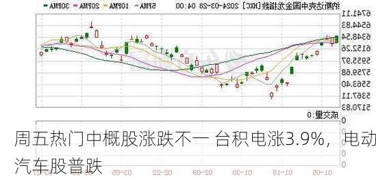 周五热门中概股涨跌不一 台积电涨3.9%，电动汽车股普跌