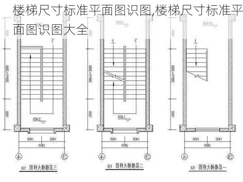 楼梯尺寸标准平面图识图,楼梯尺寸标准平面图识图大全