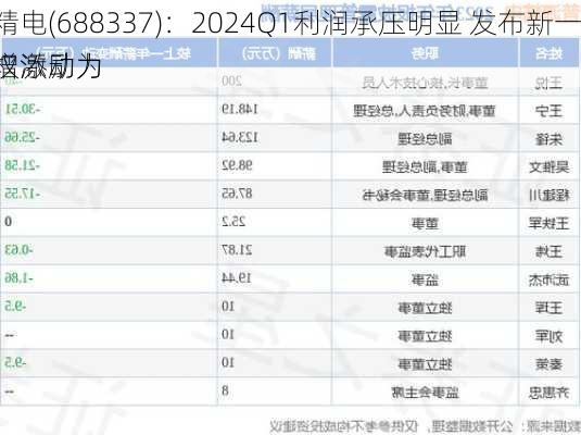 普源精电(688337)：2024Q1利润承压明显 发布新一轮股权激励为
发展增添动力