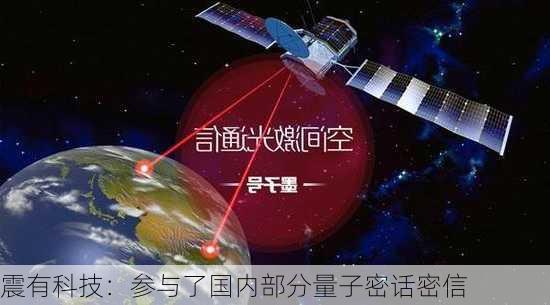 震有科技：参与了国内部分量子密话密信
