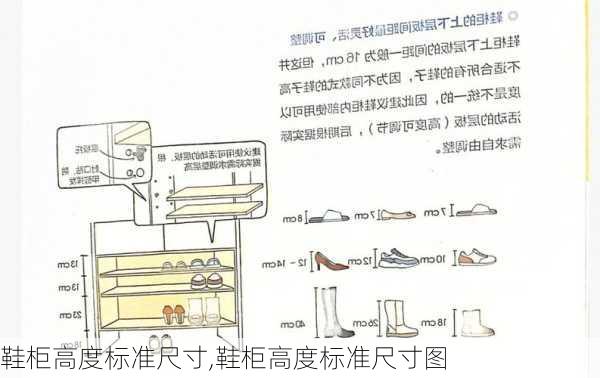 鞋柜高度标准尺寸,鞋柜高度标准尺寸图